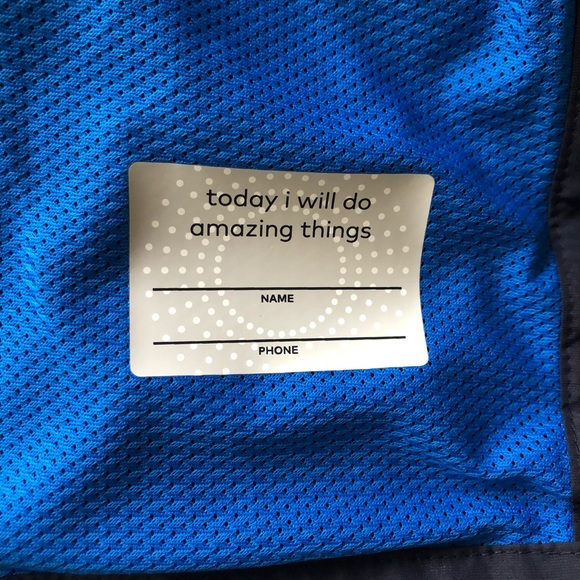 {SOLD} Navy blue jacket with hoodie - Picture 3 of 6